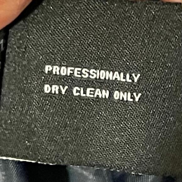 Ellen Tracy Winter Pea Coat Button Front Longline Wool Angora Women's 12 Navy - Picture 16 of 16